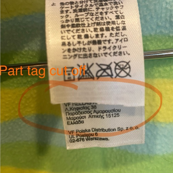 The North Face 💛🩵💚 Fleece jacket - Girls - size Med 10/12 - Picture 9 of 9